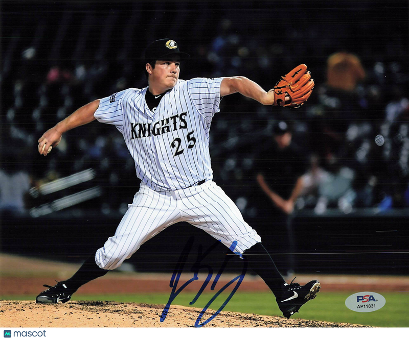 Jordan Stephens Charlotte Knights Signed 8x10 Photo PSA