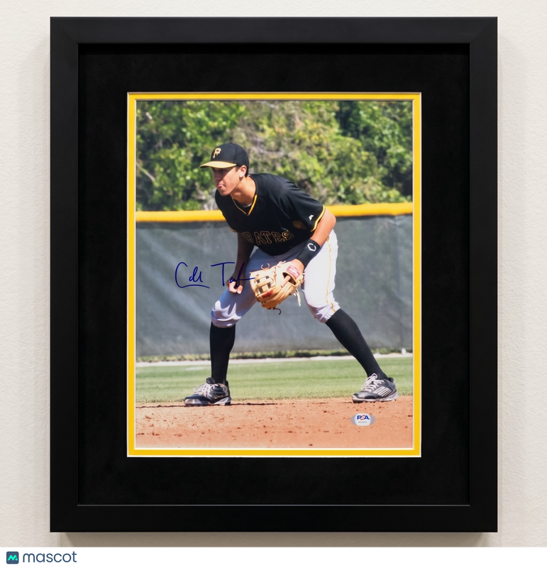 Cole Tucker Pittsburgh Pirates Signed 11x14 Custom Framed Photo PSA