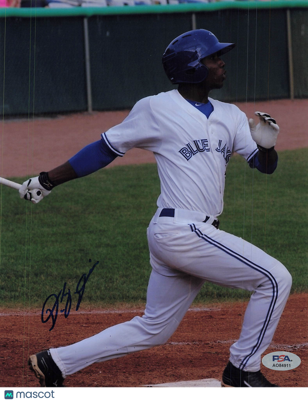 D.J. Davis Toronto Blue Jays Signed 8x10 Photo PSA
