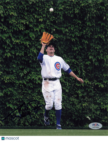 Tony Campana Chicago Cubs Signed 8x10 Photo PSA