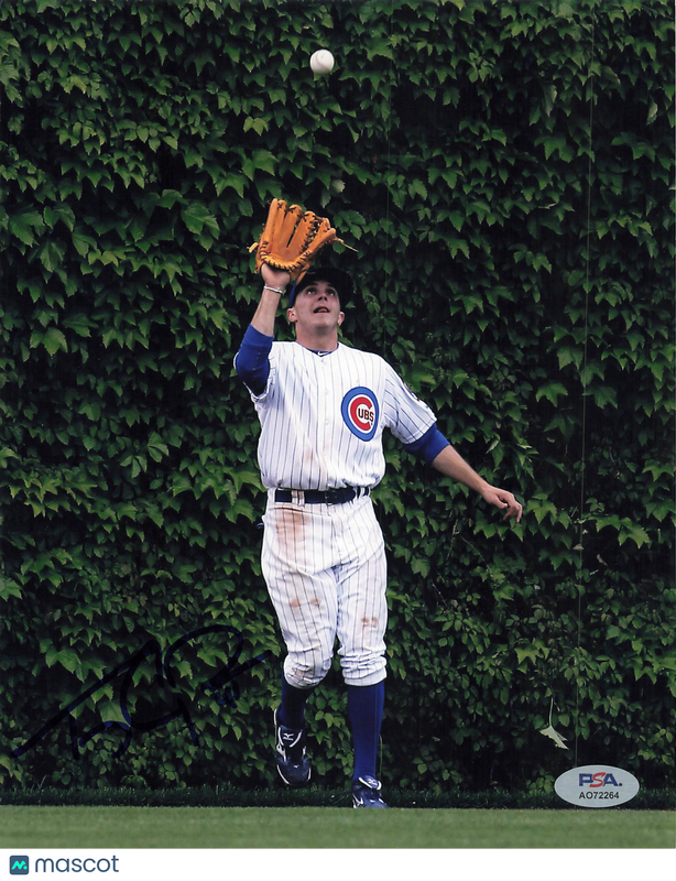 Tony Campana Chicago Cubs Signed 8x10 Photo PSA
