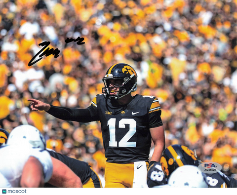 Cade McNamara Signed Iowa Hawkeyes Football 8x10 Photo PSA Autographed