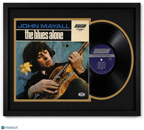 John Mayall Signed The Blues Alone Framed Vinyl PSA Album Auth