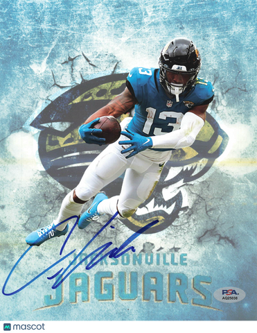 Christian Kirk Signed Jacksonville Jaguars Football 8x10 Photo PSA Autographed