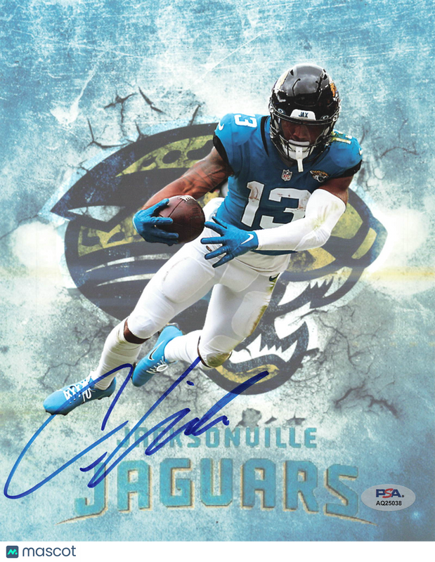 Christian Kirk Signed Jacksonville Jaguars Football 8x10 Photo PSA Autographed