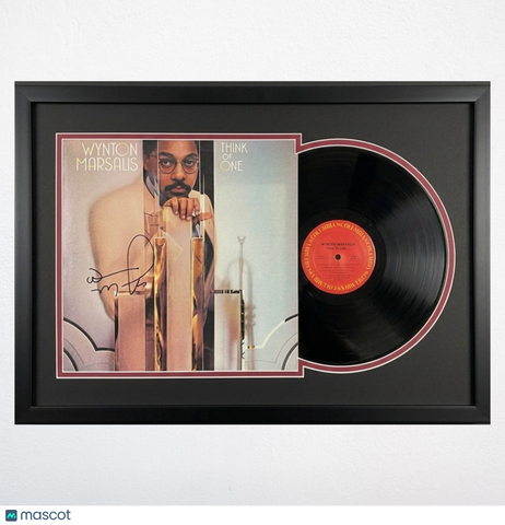 Wynton Marsalis Signed Think of One Custom Framed Vinyl Album PSA Autographed