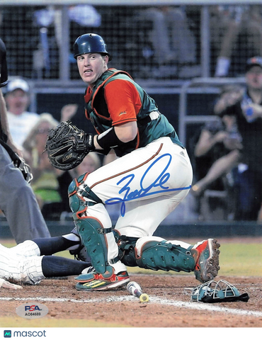 Zack Collins Miami Hurricanes Signed 8x10 Photo PSA