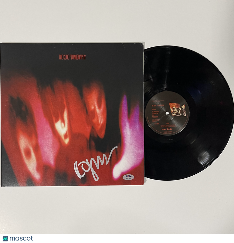 Robert Smith Signed Pornography Album PSA Autographed