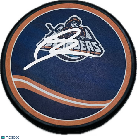 Matthew Schaefer Signed Hockey Puck JSA Autographed