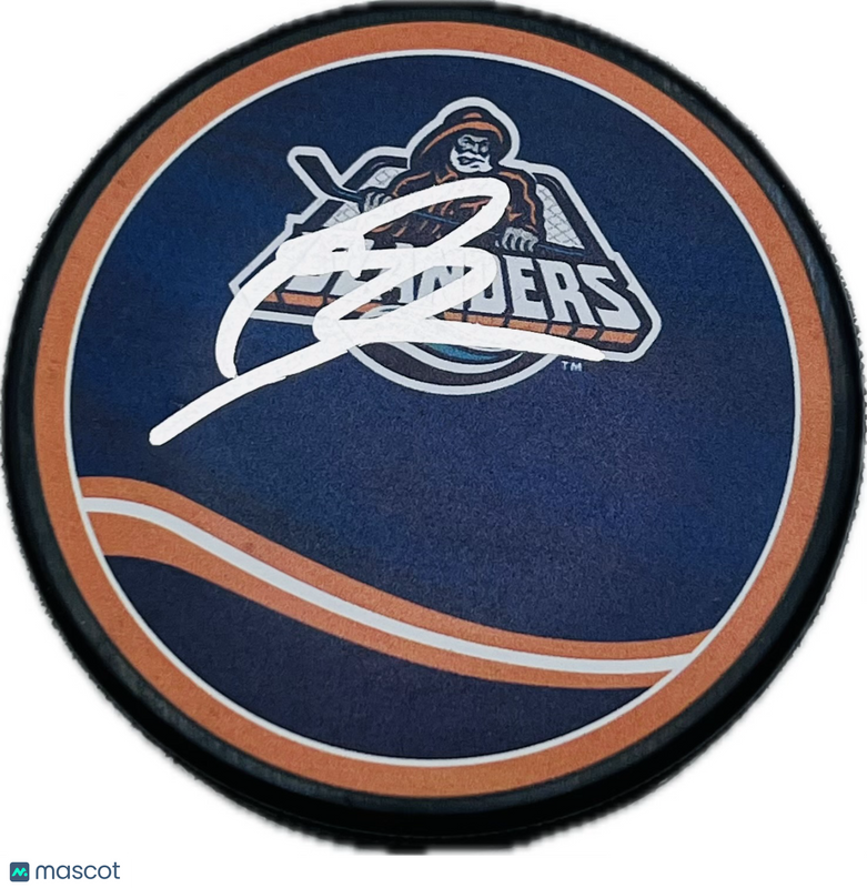 Matthew Schaefer Signed Hockey Puck JSA Autographed