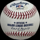 Jonah Tong Signed MLB Baseball PSA New York Mets