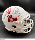 Trinidad Chambliss Signed Ole Miss Rebels Football Mini Helmet BAS Autographed