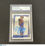 MIles McBride 2021 Panini Donruss optic basketball #174 Signed Card PSA Auto 10