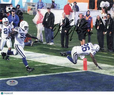 Kelvin Hayden Signed Indianapolis Colts Football 8x10 Photo PSA Autographed