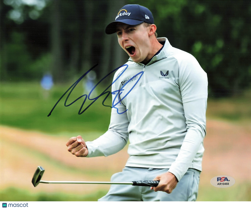 Matt Fitzpatrick Signed Golf 8x10 Photo PSA Autographed