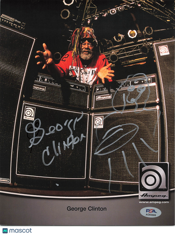 George Clinton Signed 8x10 Photo PSA Autographed