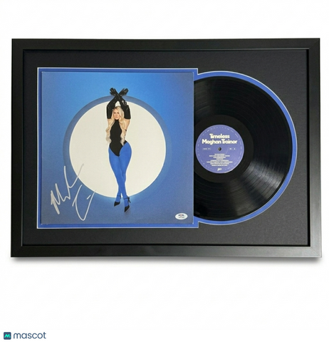 Meghan Trainor Signed Vinyl Custom Framed  PSA Autographed Timeless