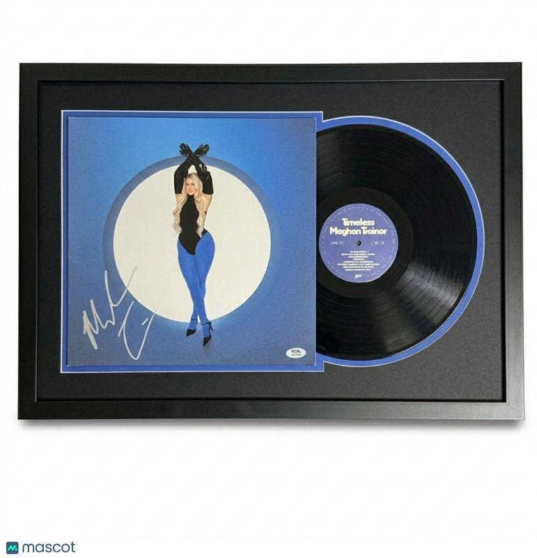 Meghan Trainor Signed Timeless Vinyl Custom Framed  PSA Autographed