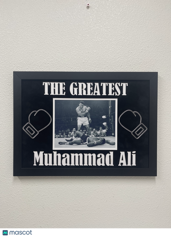 Muhammad Ali "The Greatest" Custom Display Frame(14x20) Boxing
