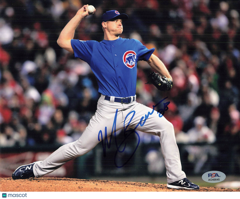 Michael Bowden Chicago Cubs Signed 8x10 Photo PSA