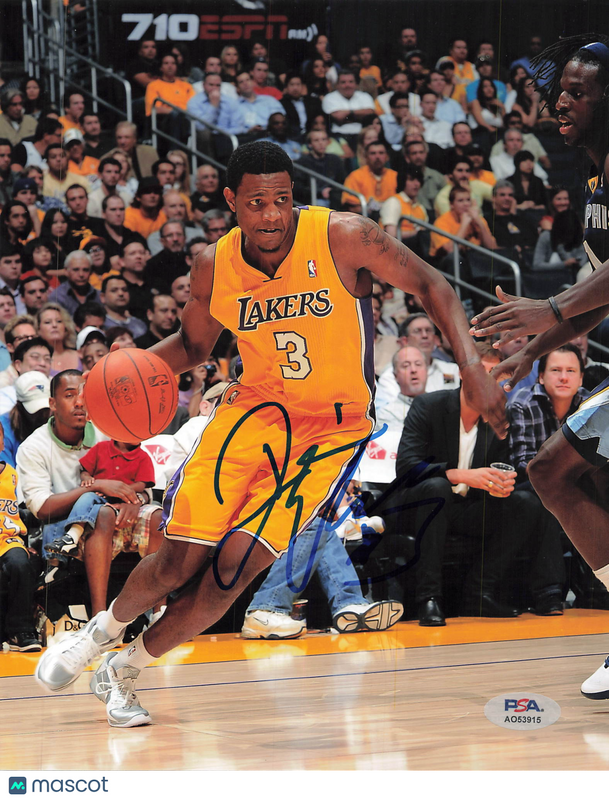 Devin Ebanks Los Angeles Lakers Signed Basketball 8x10 Photo PSA