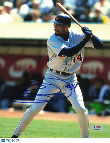 Tony Clark Detroit Tigers Signed 8x10 Photo PSA