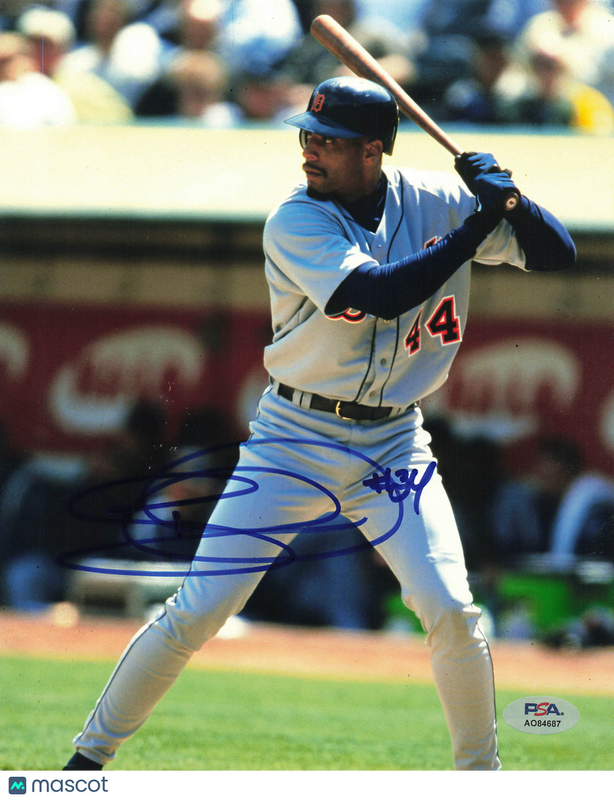 Tony Clark Detroit Tigers Signed 8x10 Photo PSA