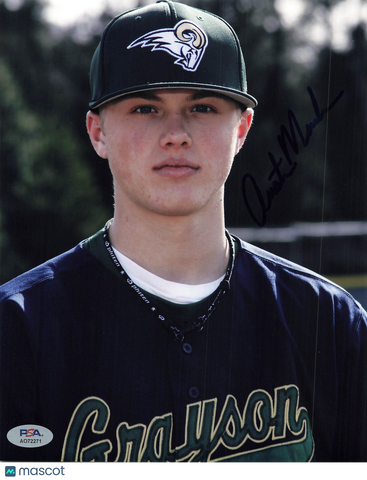 Austin Meadows Grayson Rams Signed 8x10 Photo PSA