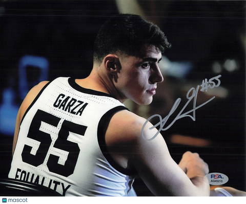Luka Garza Iowa Hawkeyes Signed Basketball 8x10 Photo PSA