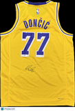 Luka Doncic Signed Jersey PSA Los Angeles Lakers Autographed