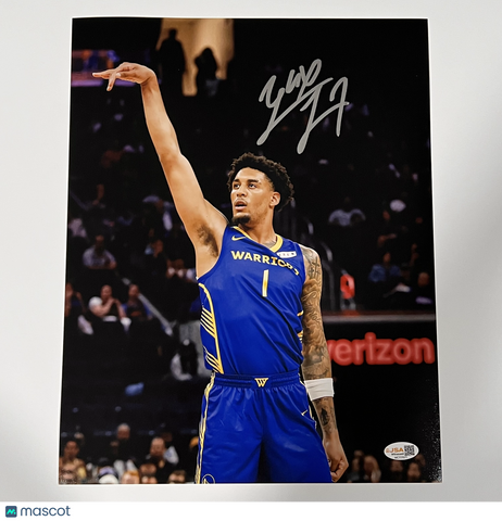 Yaxel Lendeborg Golden State Warriors Signed Basketball 11x14 Photo JSA