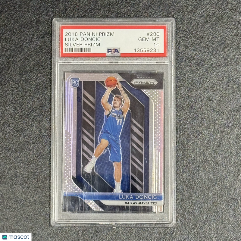 2018 Panini Prizm Silver#280 Luka Doncic PSA 10 Dallas Mavericks