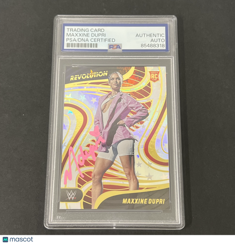 2023 Panini Revolution WWE #38 Maxxine Dupri Astro Rookie signed card PSA