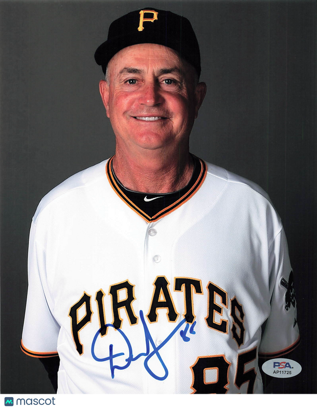 Dave Jauss Pittsburgh Pirates Signed 8x10 Photo PSA