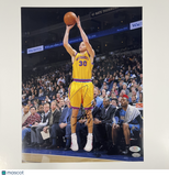 Stephen Curry Golden State Warriors Signed Basketball 11x14 Photo PSA