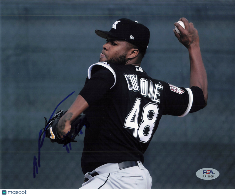 Alex Colome Chicago White Sox Signed 8x10 Photo PSA