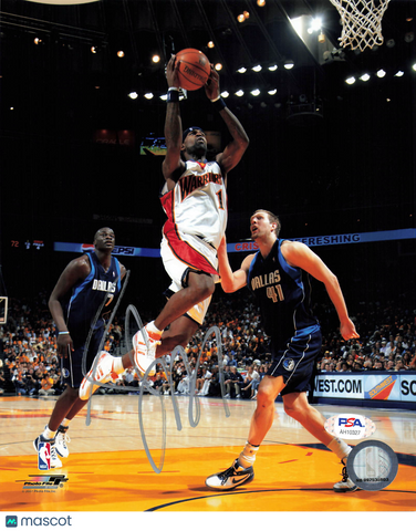 Stephen Jackson Golden State Warriors Signed Basketball 8x10 Photo PSA