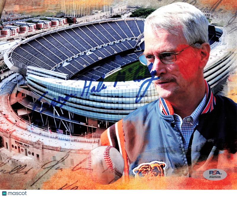 George McCaskey Signed Chicago Bears Football 8x10 Photo Autographed