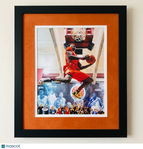 Justise Winslow Duke Blue Devils Signed Basketball 11x14 Custom Framed Photo PSA