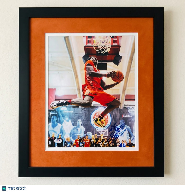 Justise Winslow Duke Blue Devils Signed Basketball 11x14 Custom Framed Photo PSA