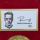 Robert Downey Jr. Signed Custom Framed Iron Man Photo PSA Auth