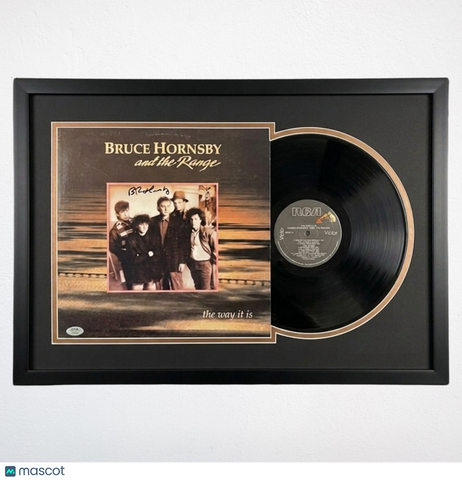 Bruce Hornsby Signed The Way It Is Custom Framed Vinyl Album PSA Autographed