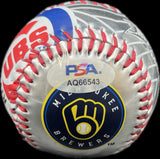 Carlos Zambrano Chicago Cubs Signed Baseball MLB PSA
