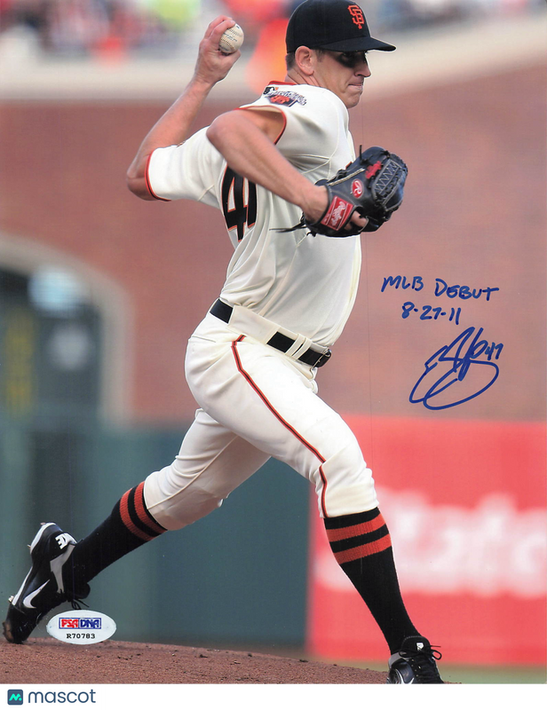 Eric Surkamp San Francisco Giants Signed 8x10 Photo PSA Autographed