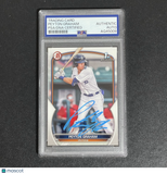 2023 Topps Bowman Prospect #BP-57 Peyton Graham Signed Card Auto PSA Slabbed