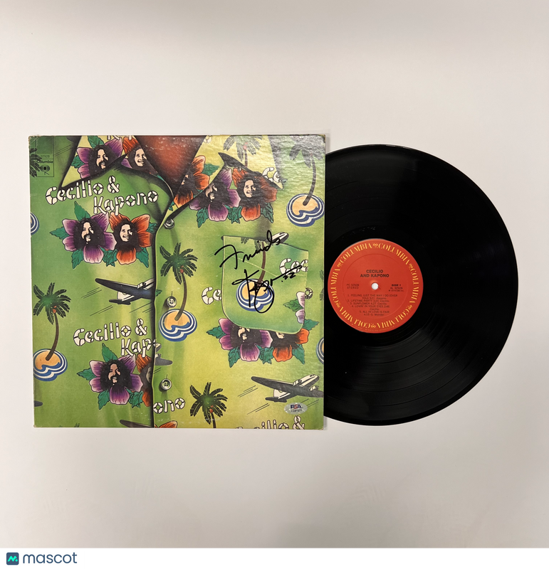 Henry Kapono Signed Cecilio & Kapono Vinyl Album PSA Authographed