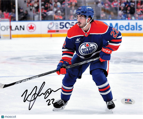 Matthew Savoie Signed Hockey 8x10 Photo PSA Autographed