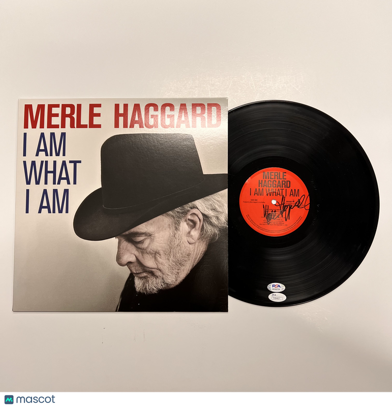 Merle Haggard signed I Am What I Am Vinyl Album PSA Autographed