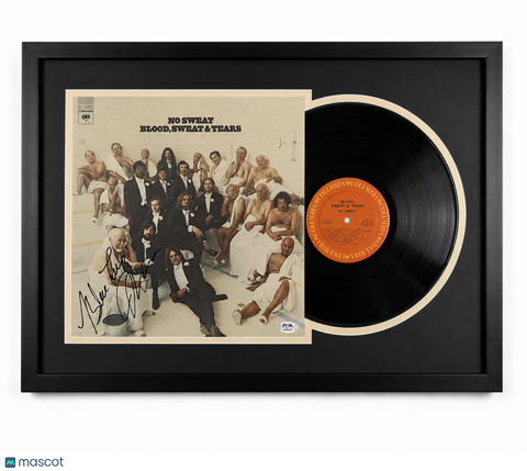 Lou Marini Signed No Sweat Custom Framed Vinyl Album PSA Blood, Sweat & Tears