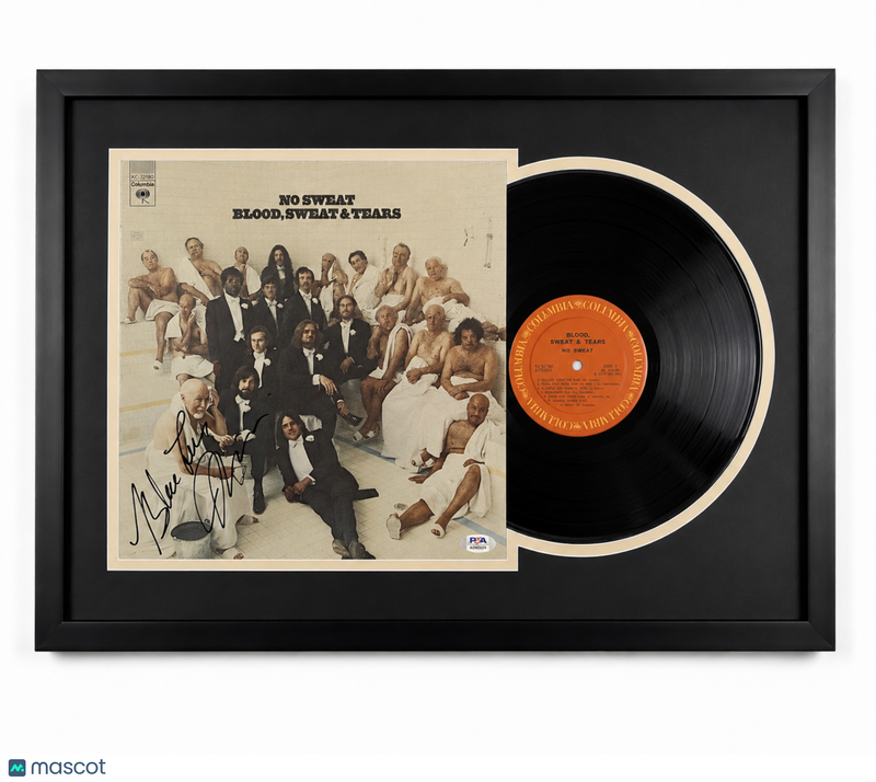 Lou Marini Signed No Sweat Custom Framed Vinyl Album PSA Blood, Sweat & Tears